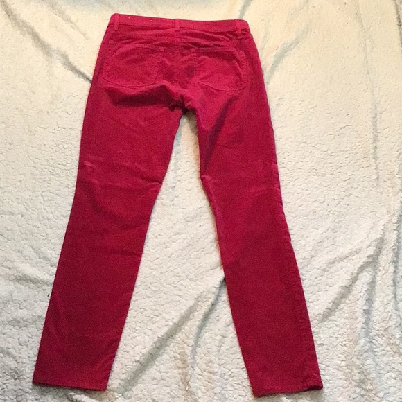 LOFT 💕 Velvet magenta high rise skinny pants - Picture 9 of 12